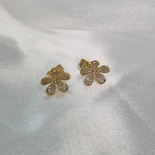 Brinco Flor de Cristal