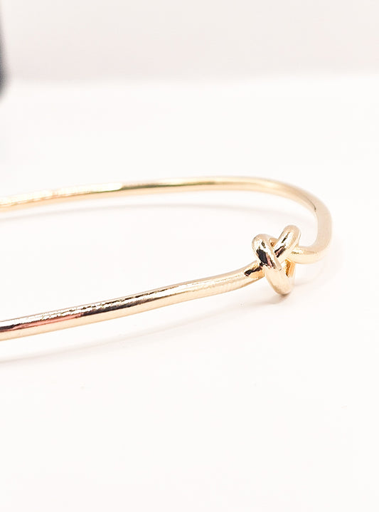 Bracelete Nó  Dourado