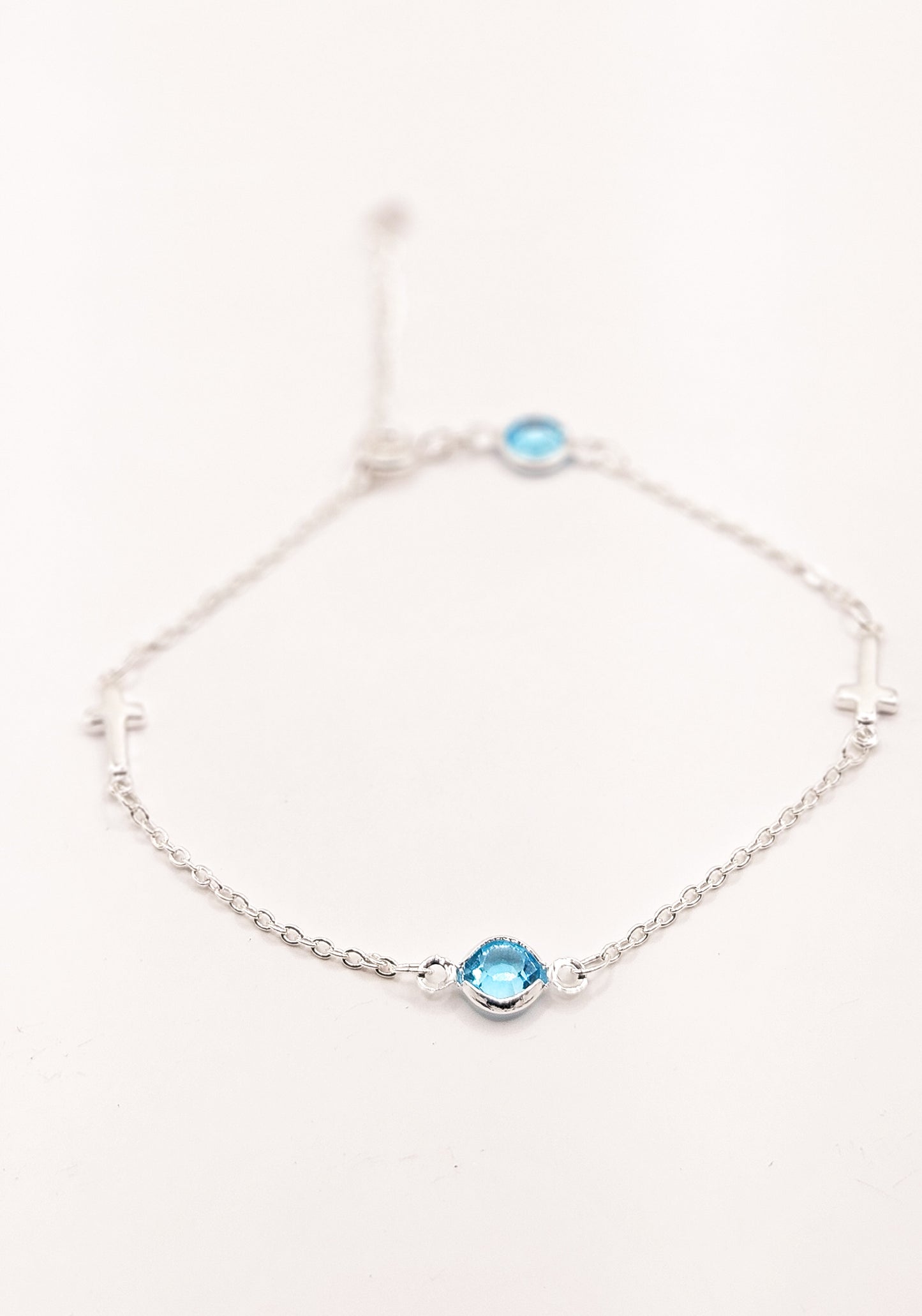 Pulseira Cruz Celestial Prata