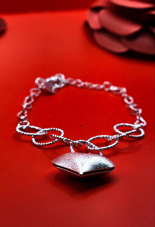 Pulseira Coração Sereno Prata