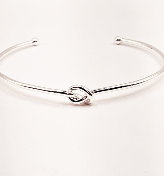 Bracelete Nó  de Prata