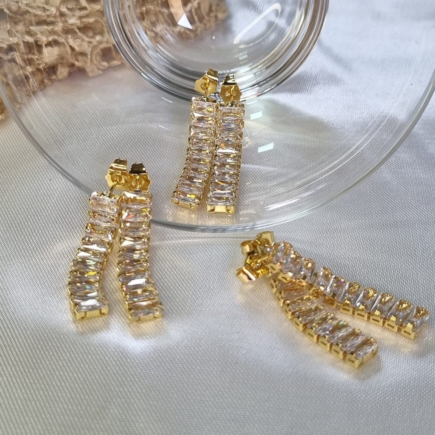 Brinco Pendurado Cristal
