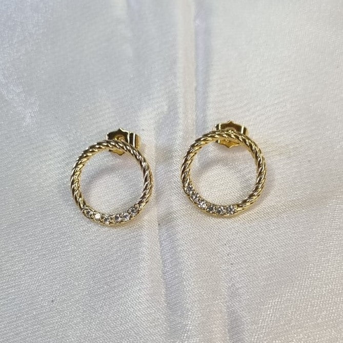 Brinco Halo de Cristal