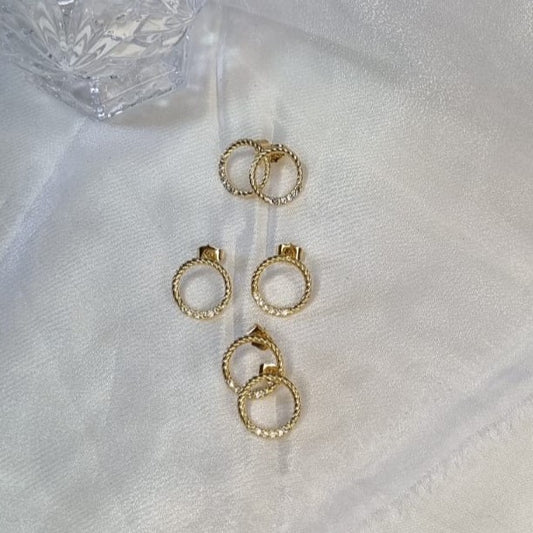 Brinco Halo de Cristal