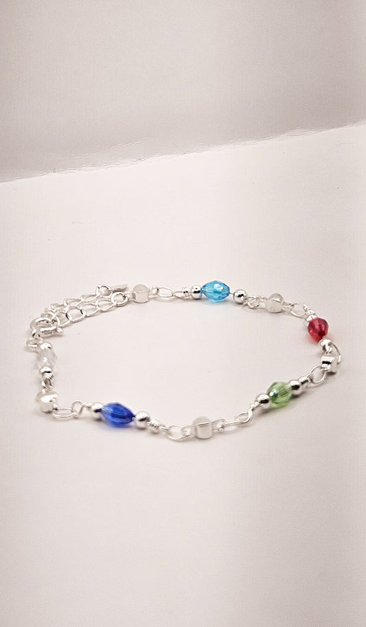 Pulseira Cores Prata