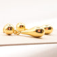 Brinco ABS Gota de Ouro Com Balanço