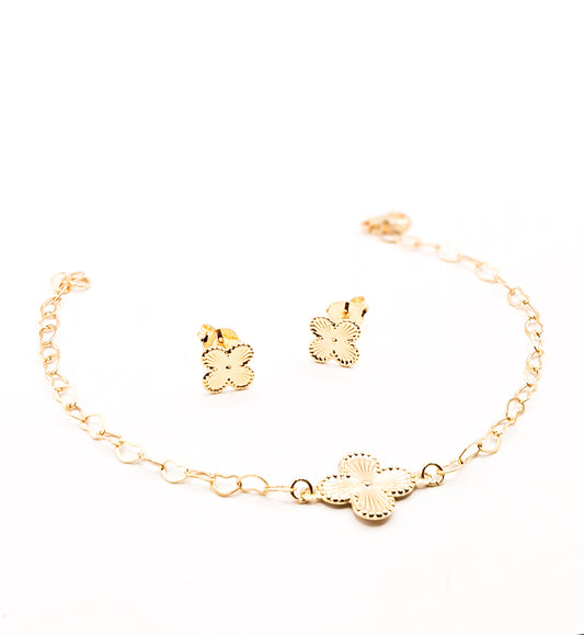 Conjunto Lótus Dourada