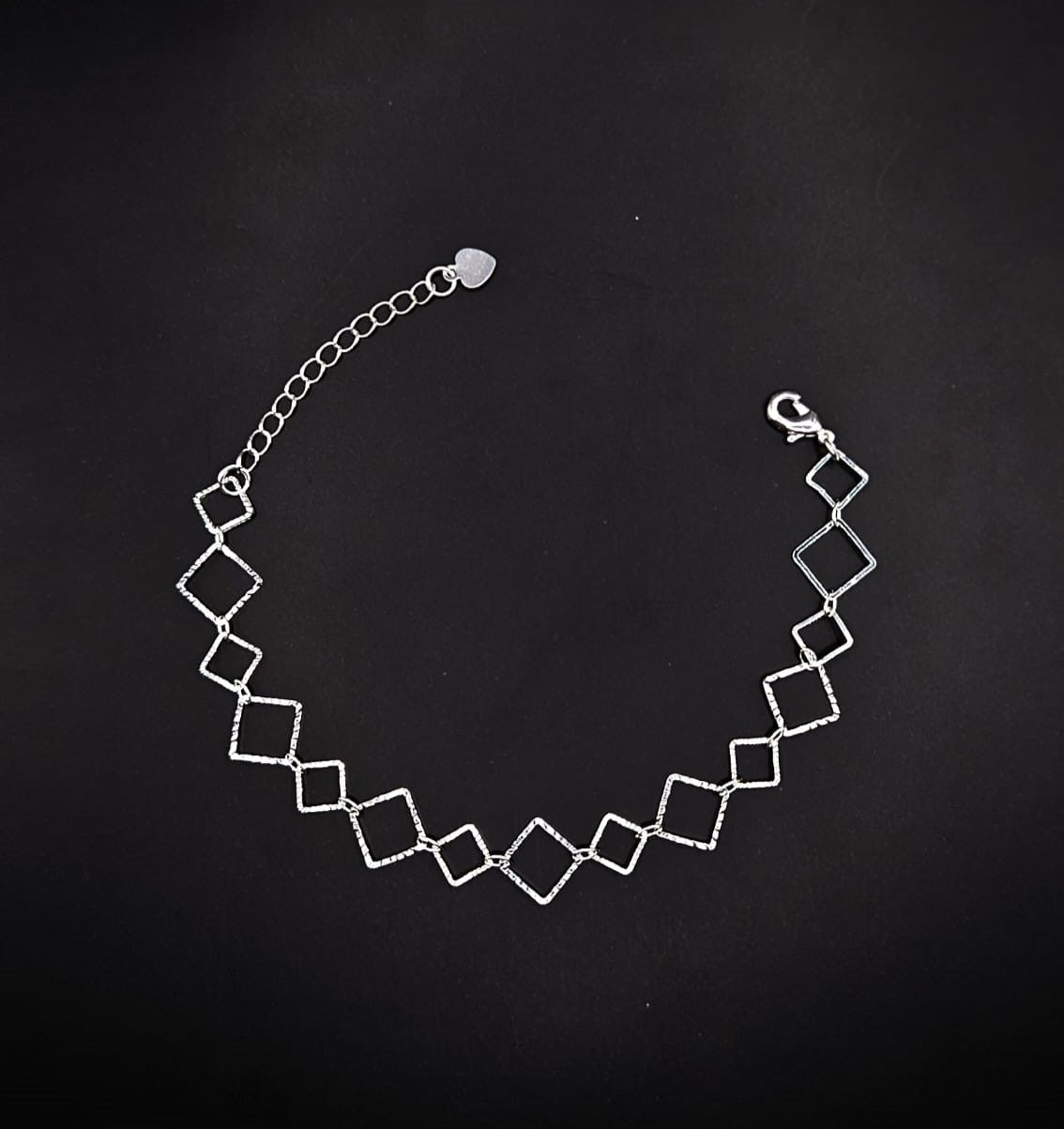 Pulseira Quadrado de Prata