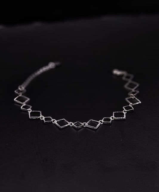 Pulseira Quadrado de Prata