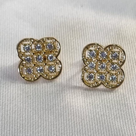 Brinco Mosaico Renda Cristal