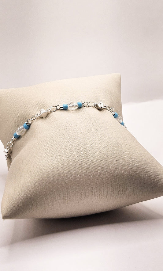 Pulseira Brilho no Oceano Prata