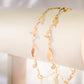 Pulseira Folhas Reluzentes Douradas