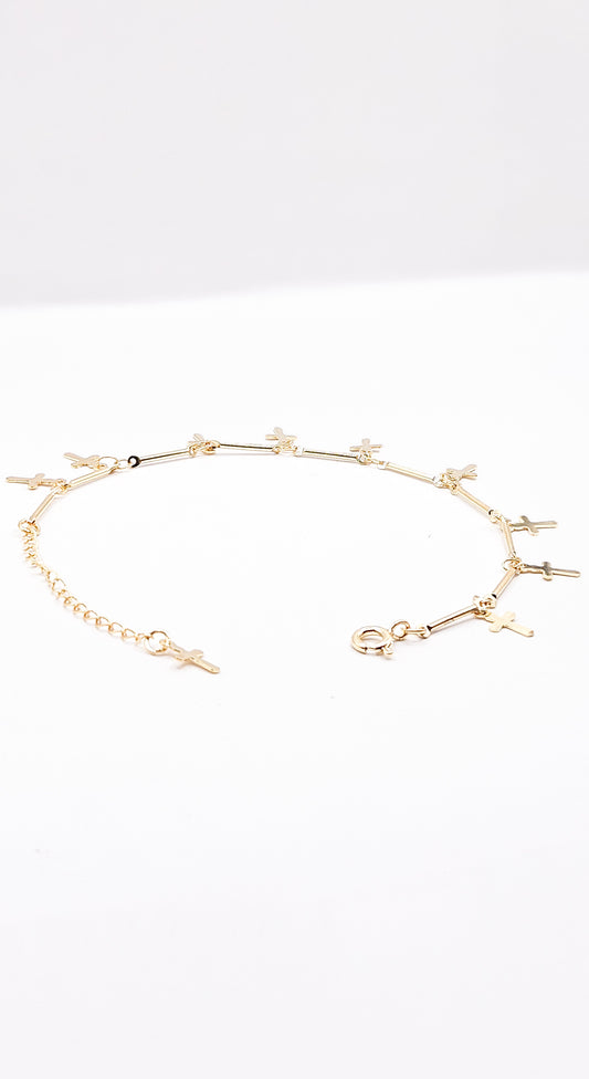 Pulseira em Cruz