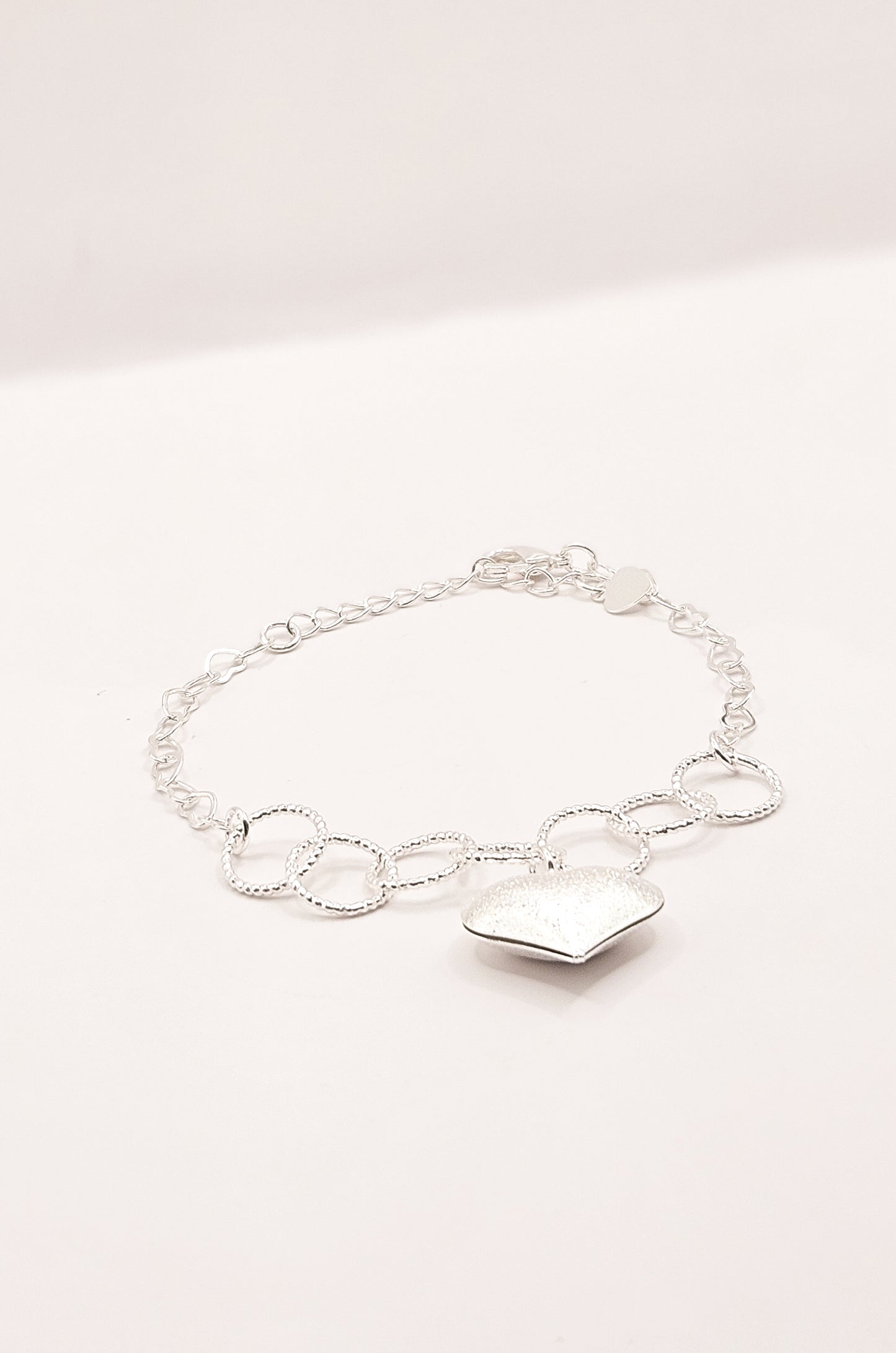Pulseira Coração Sereno Prata