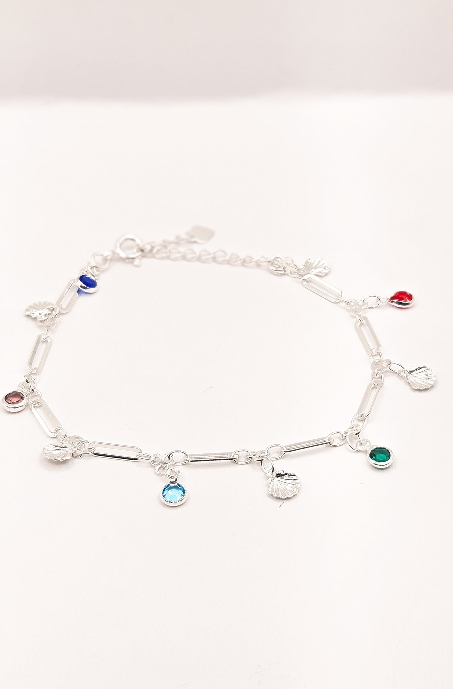 Pulseira Conchas Prateadas