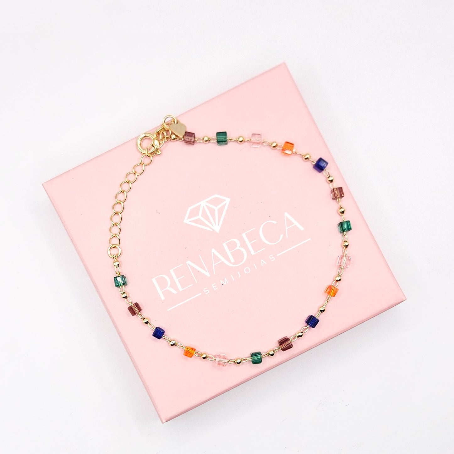 Pulseira Elo Das Cores (Ouro)