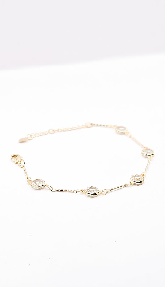 Pulseira Flor Cristalina