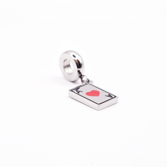 Berloque Cartas (Inox Cirúrgico)