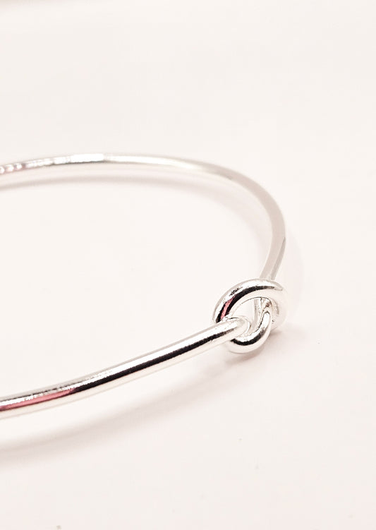 Bracelete Nó  de Prata
